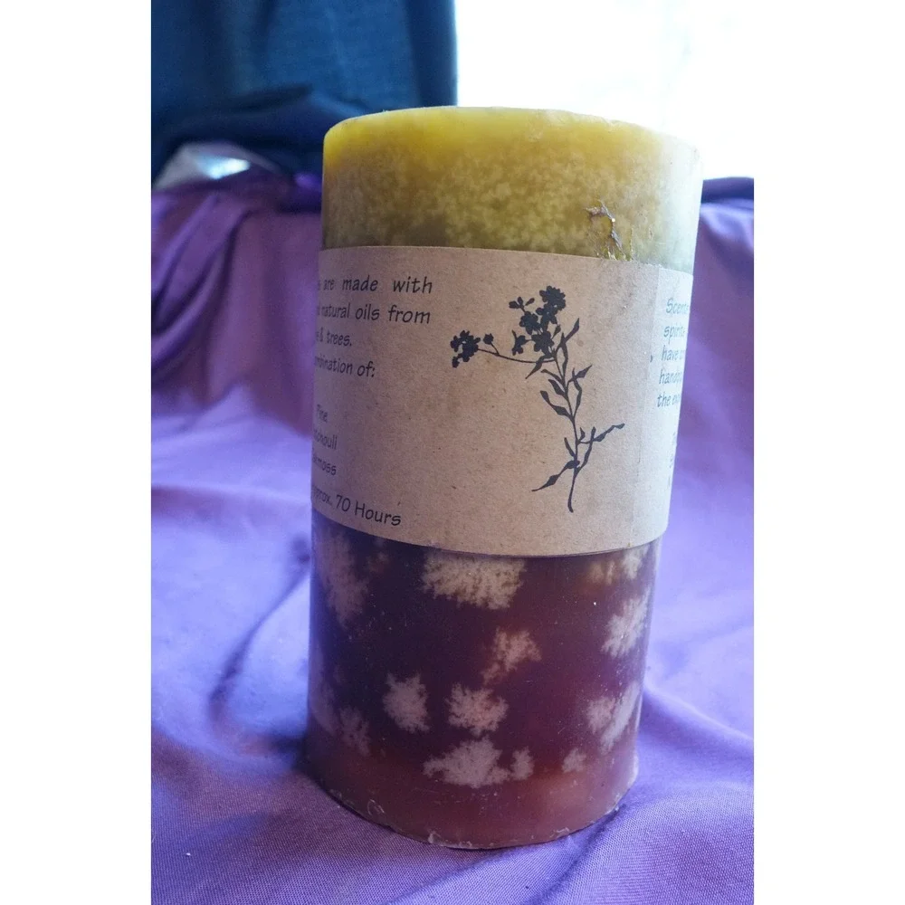 Soy Aromatherapy Vegan Wax 70Hr Pine Patchouli Oakmoss 
